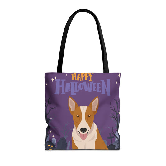 Bull Terrier Dog Happy Halloween Tote Bag 16x16