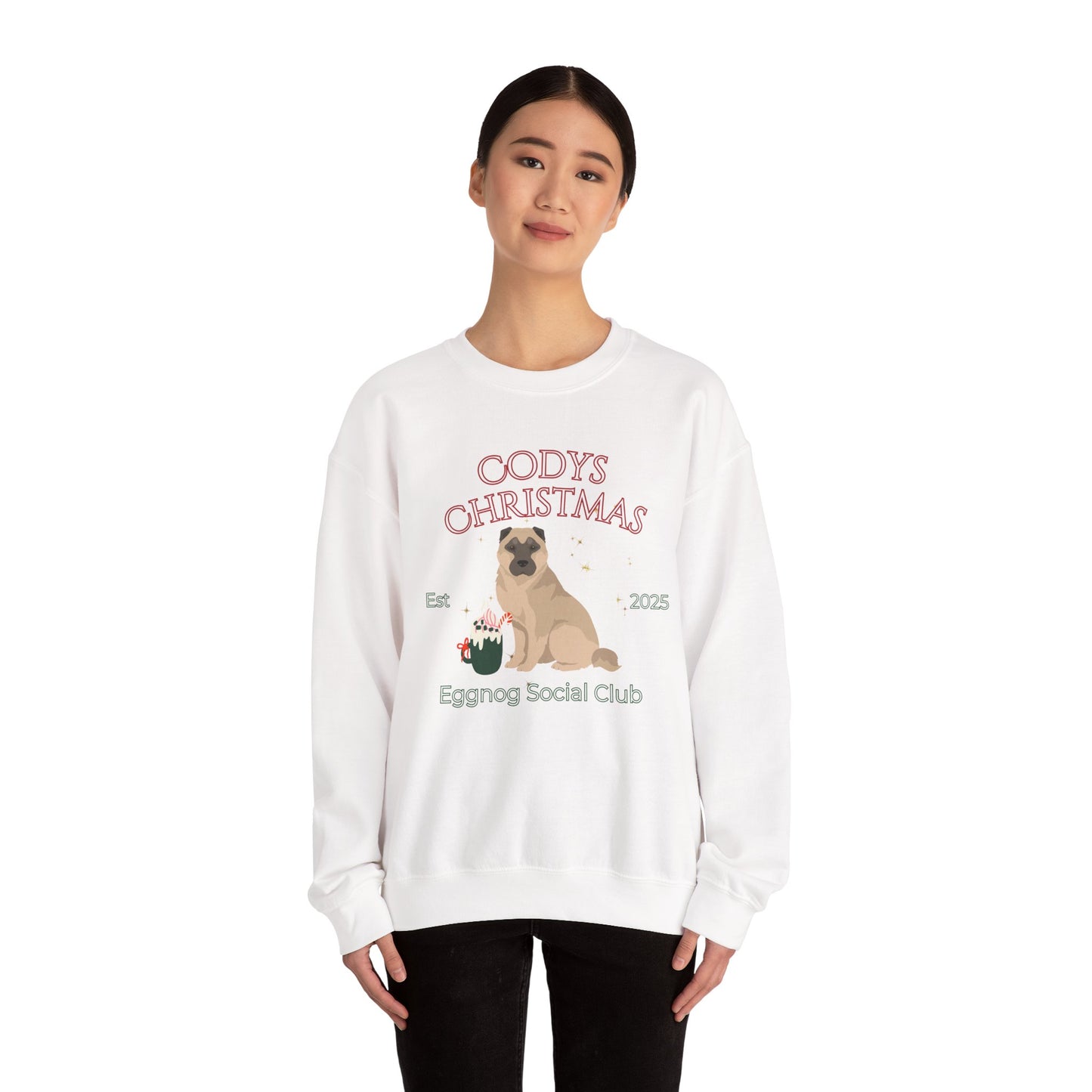 Armenian Gampr Dog Christmas Social Club Unisex Heavy Blend Crewneck Sweatshirt Custom Name