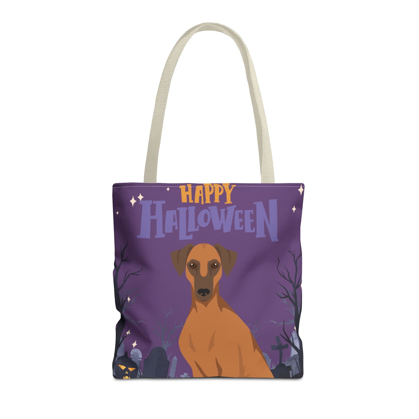 Sloughi Dog Happy Halloween Tote Bag 16x16