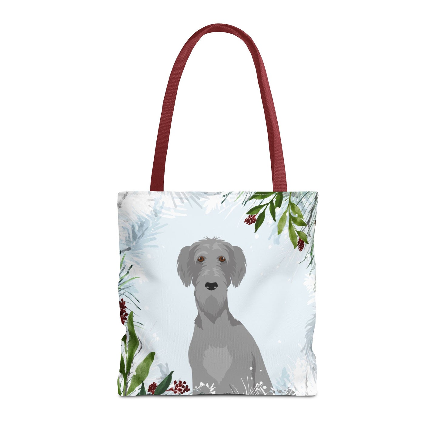 Scottish Deerhound Dog Christmas Holiday Tote Bag 16x16