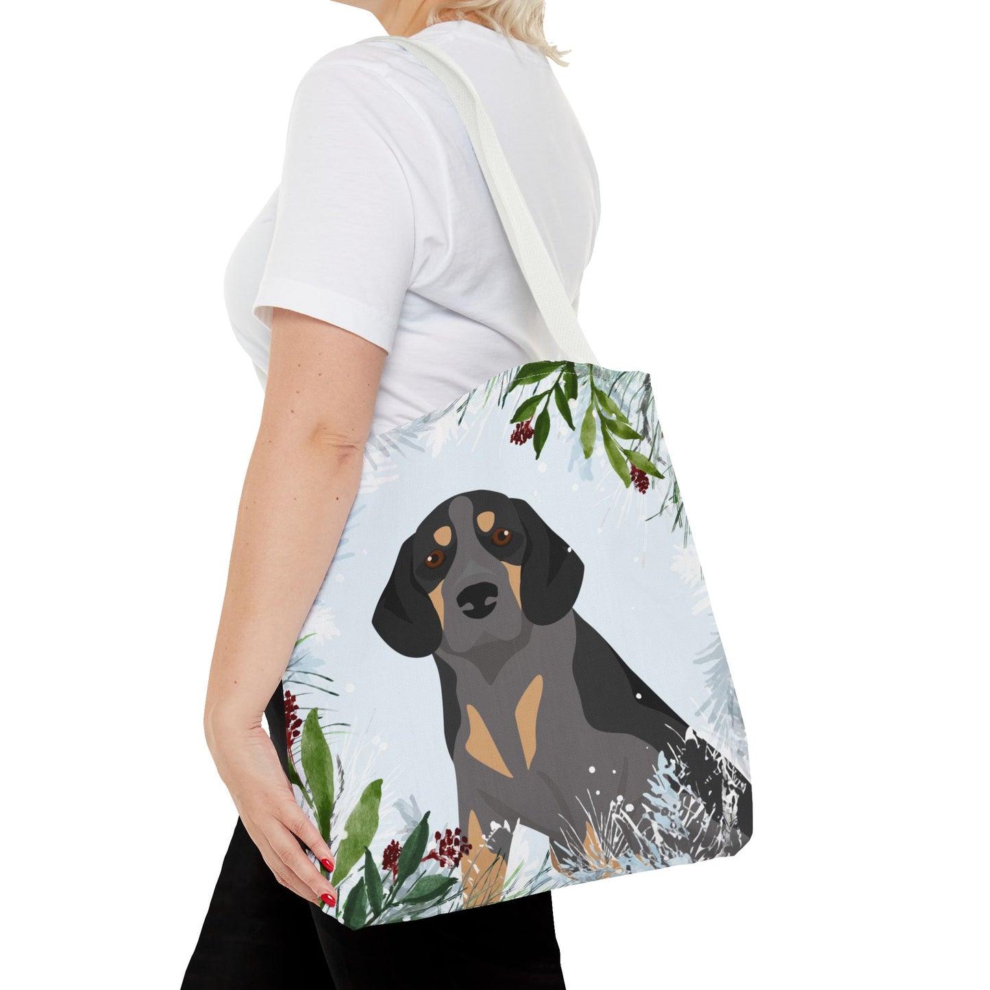 Beagle Dog Christmas Holiday Tote Bag 16x16