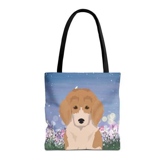 Poodle Dog Tote Bag 16x16
