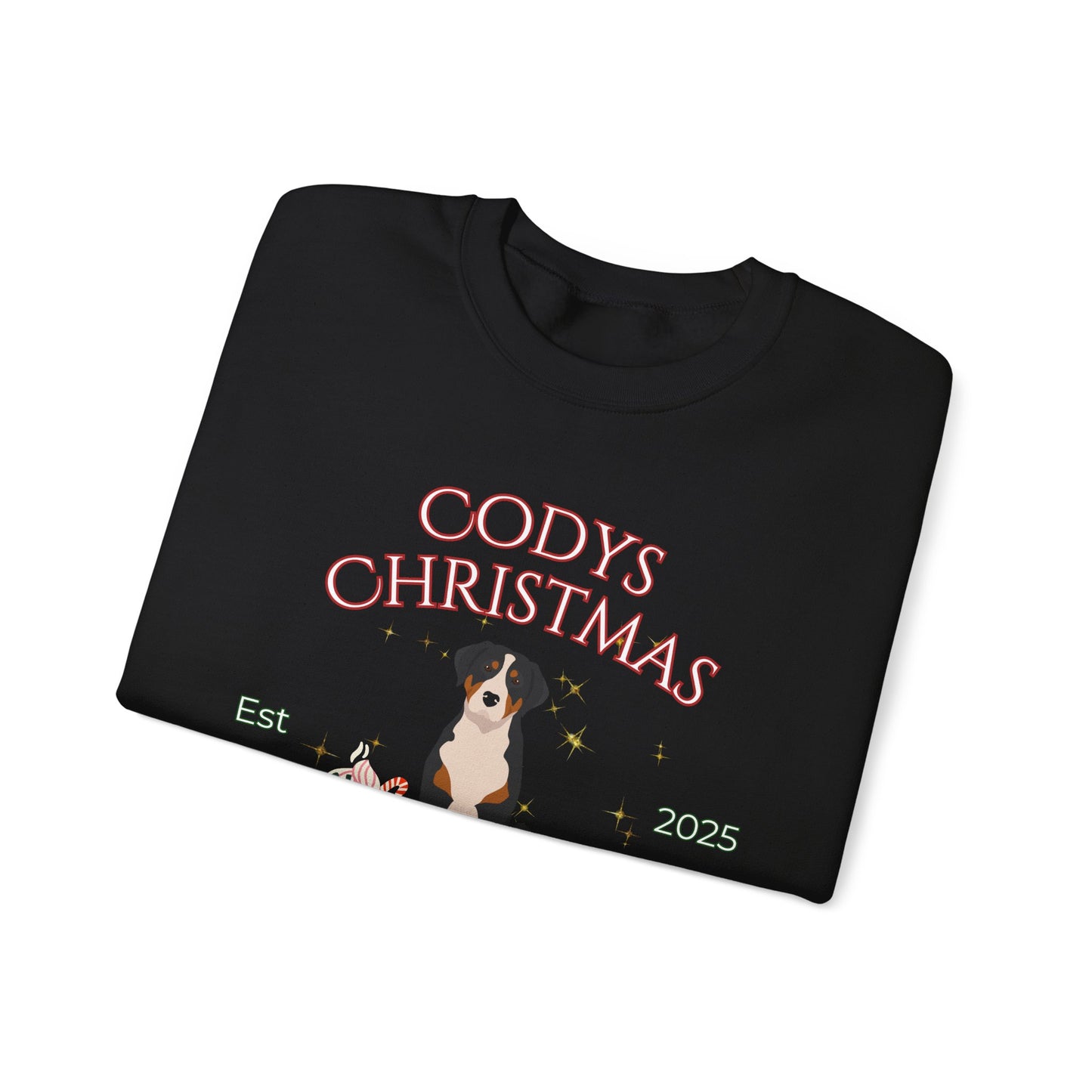 Greater Swiss Mountain Dog Dog Christmas Social Club Unisex Heavy Blend Crewneck Sweatshirt Custom Name