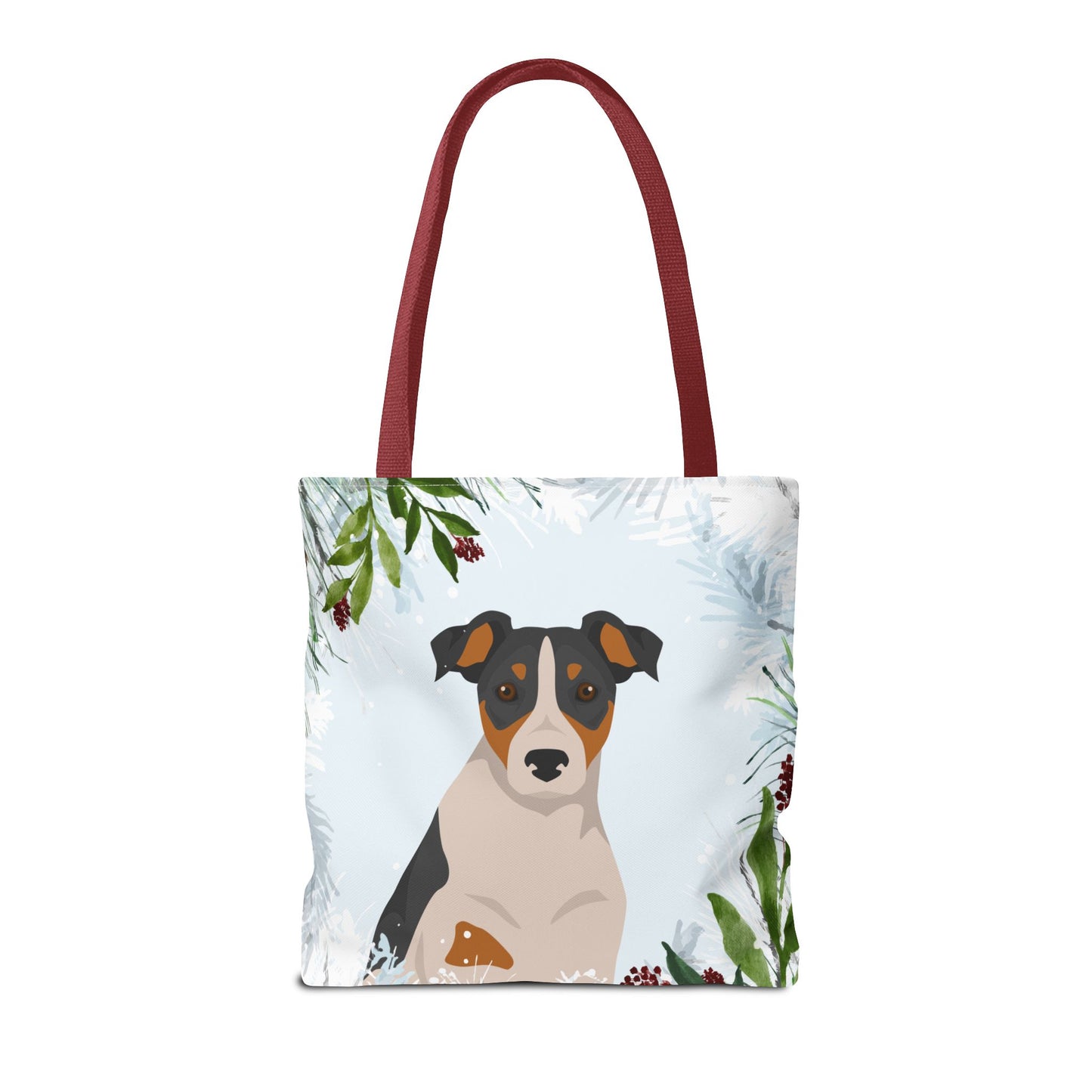 Parson Russell Terrier Dog Christmas Holiday Tote Bag 16x16