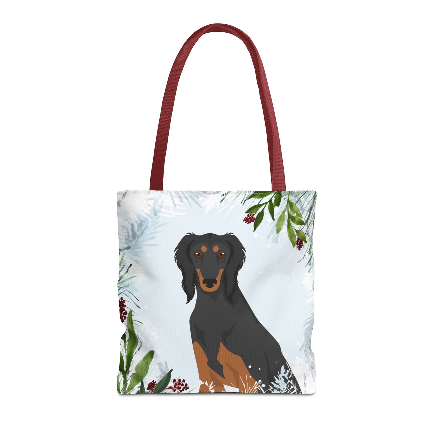 Saluki Dog Christmas Holiday Tote Bag 16x16