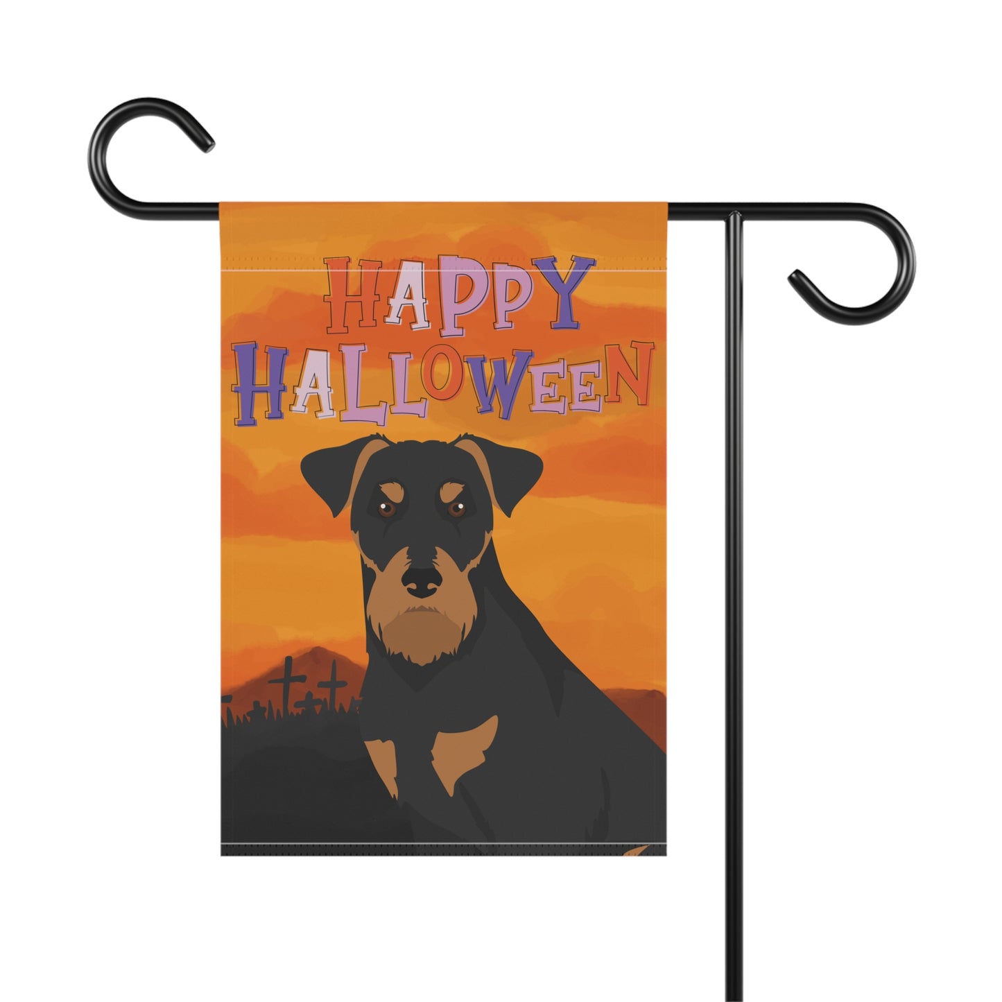 Jagdterrier Dog Halloween Garden Flag