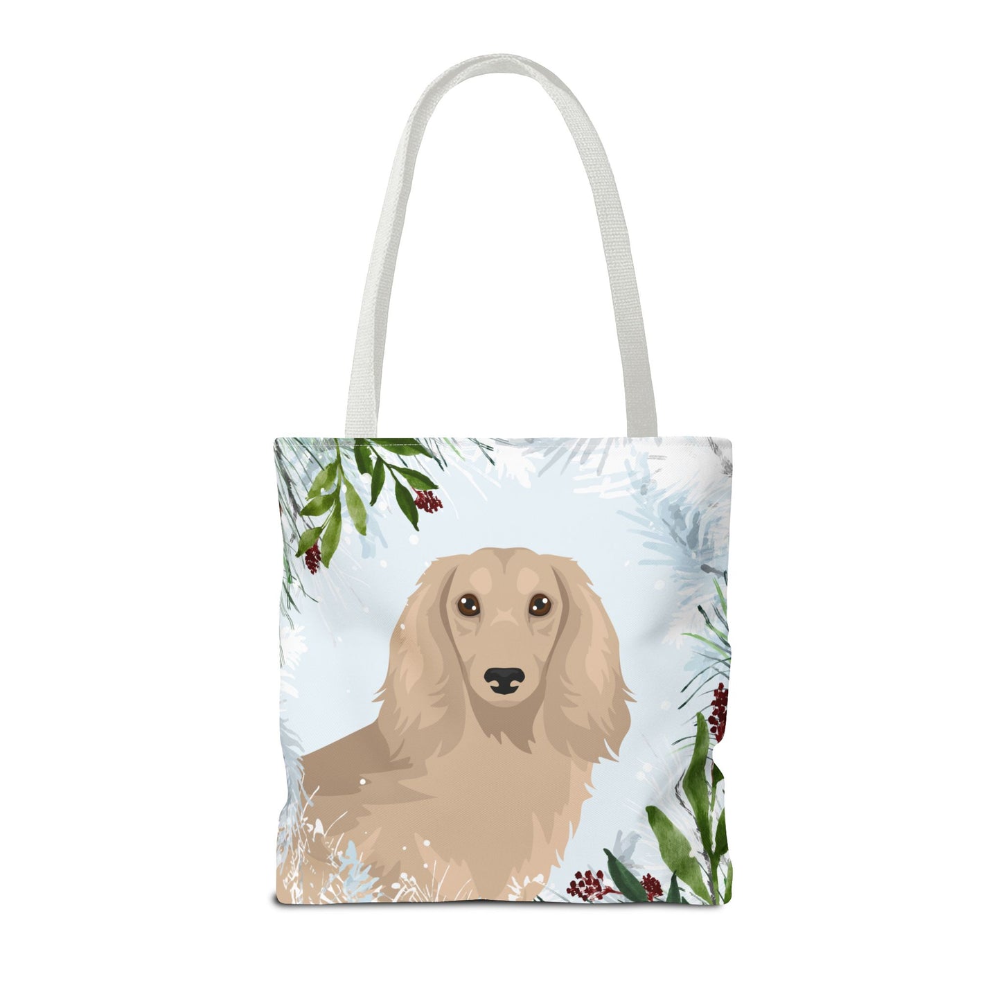 Dachshund Dog Christmas Holiday Tote Bag 16x16