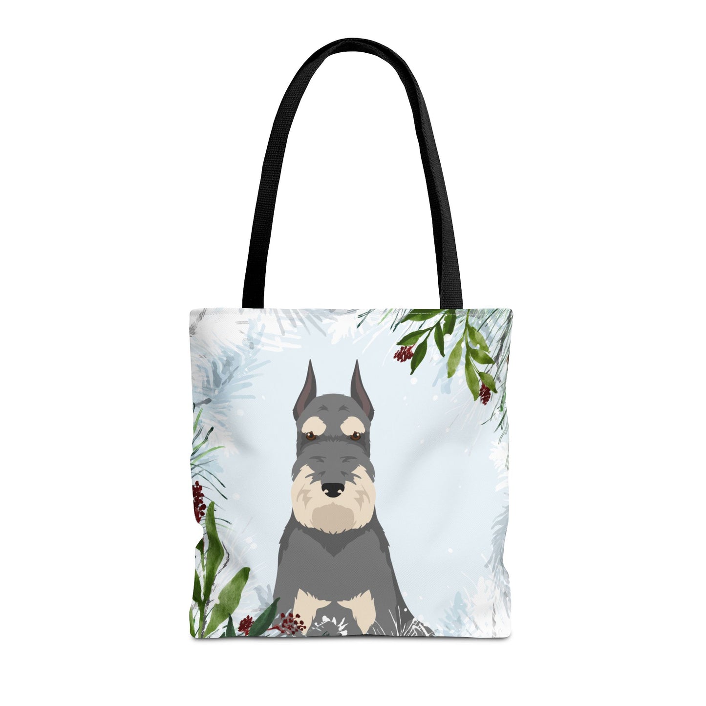 Schnauzer Dog Christmas Holiday Tote Bag 16x16