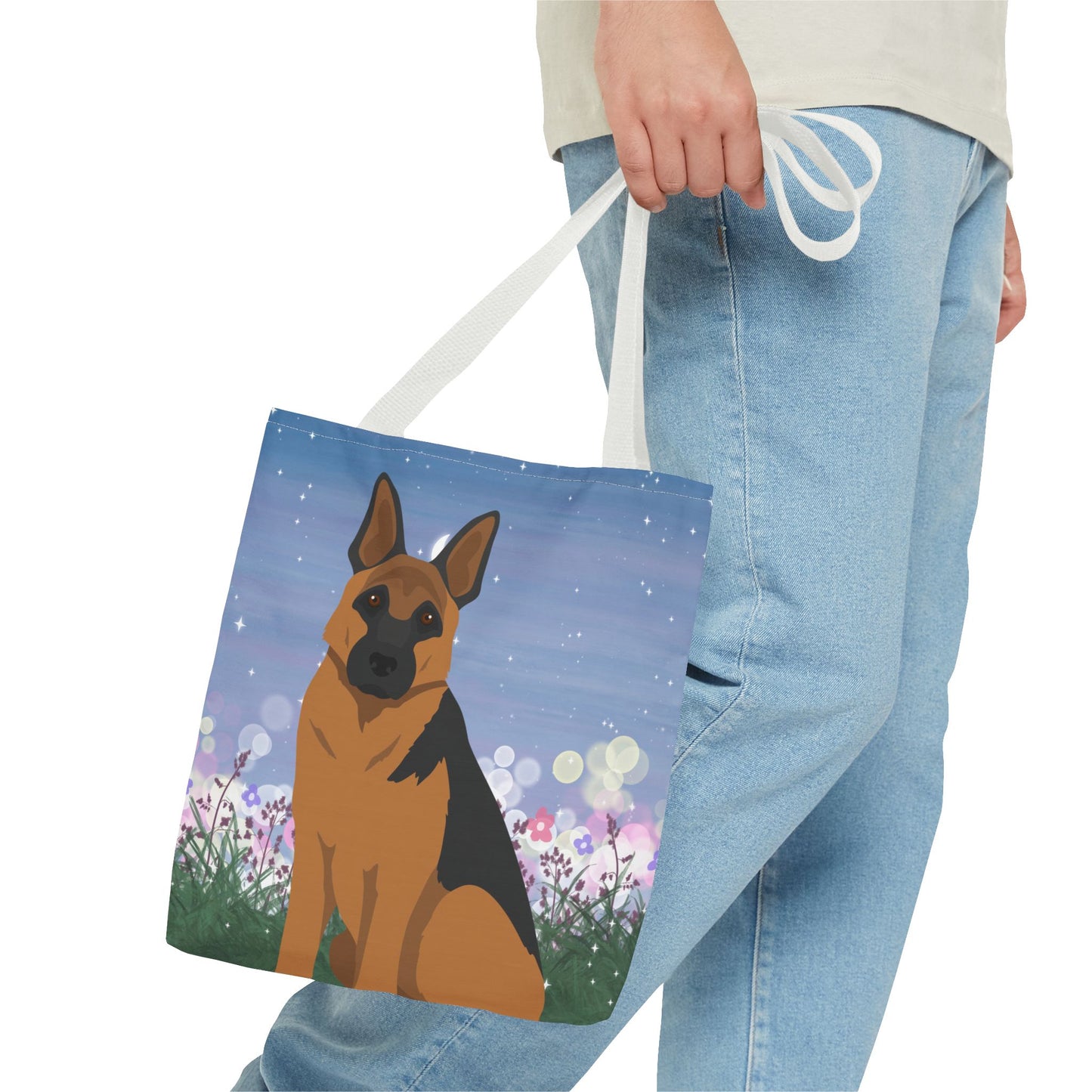 German Shepherd Dog Tote Bag 13x13