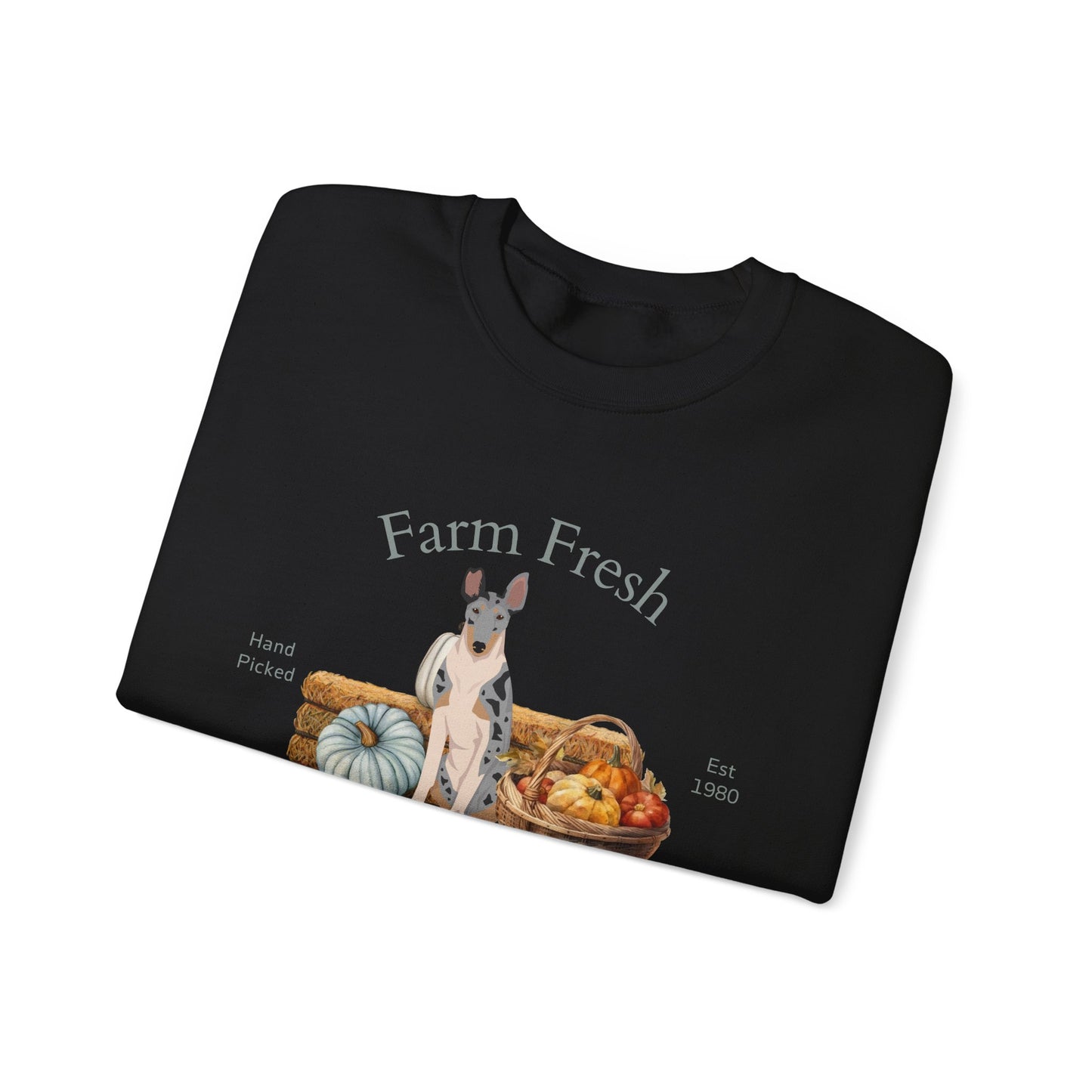 Smooth Collie Dog Fall Farm Fresh Unisex Heavy Blend Crewneck Sweatshirt