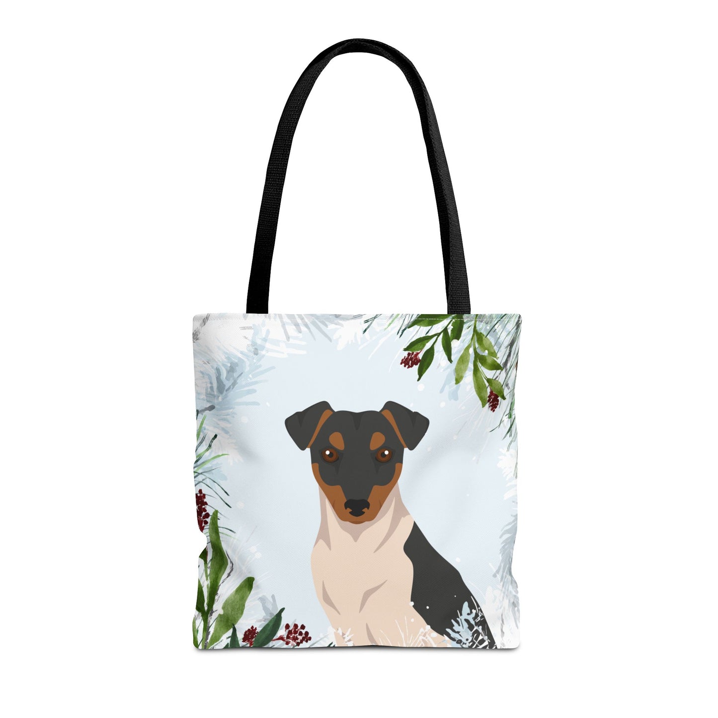 Brazillian Terrier Dog Christmas Holiday Tote Bag 16x16