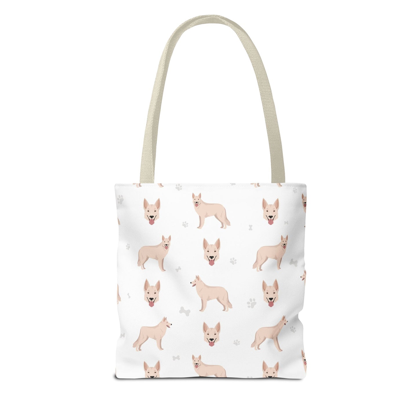 White Swiss Shepherd Dog Tote Bag, Pyrenees Dog Mom Gift