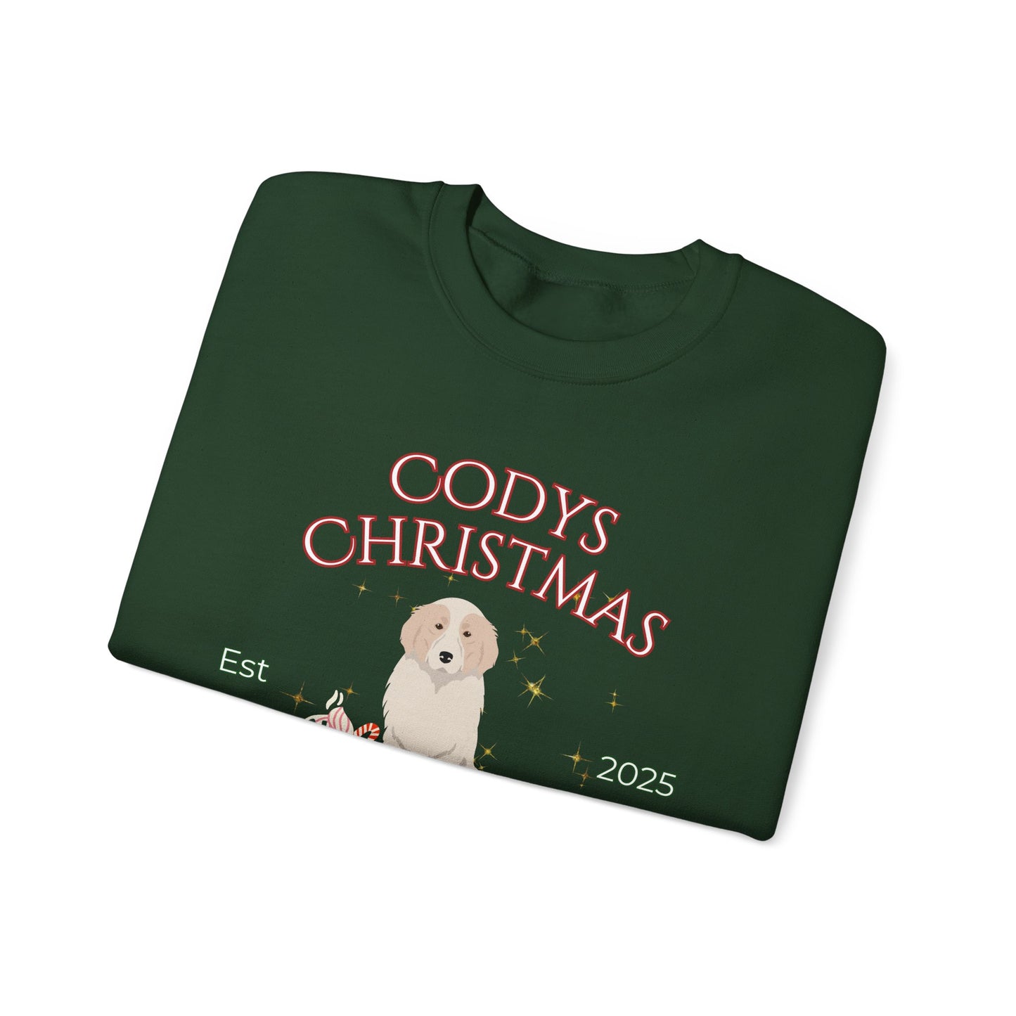 Great Pyrenees Dog Christmas Social Club Unisex Heavy Blend Crewneck Sweatshirt Custom Name
