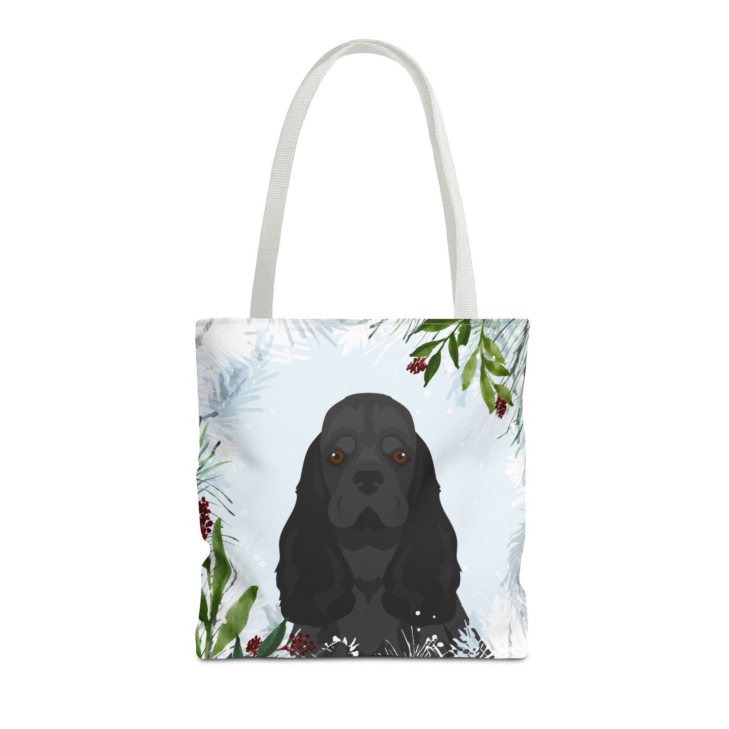 Cocker Spaniel Dog Christmas Holiday Tote Bag 16x16