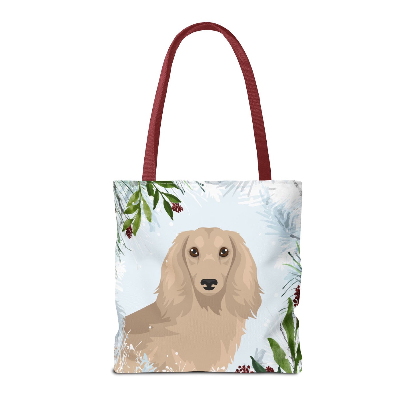 Dachshund Dog Christmas Holiday Tote Bag 16x16