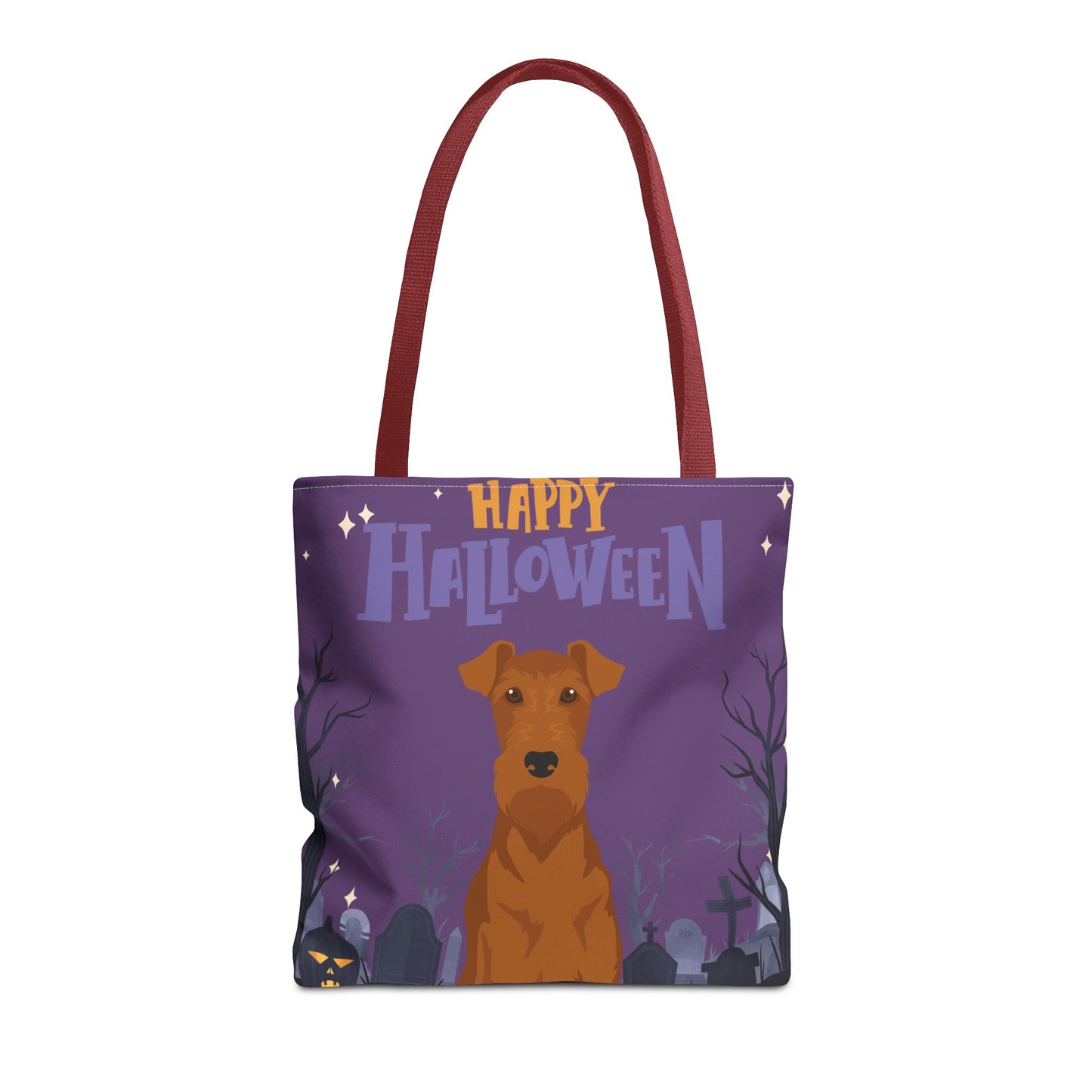 Irish Terrier Dog Happy Halloween Tote Bag 16x16