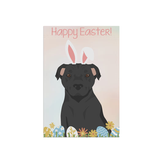American Staffordshire Bull Terrier Dog Happy Easter Garden Flag