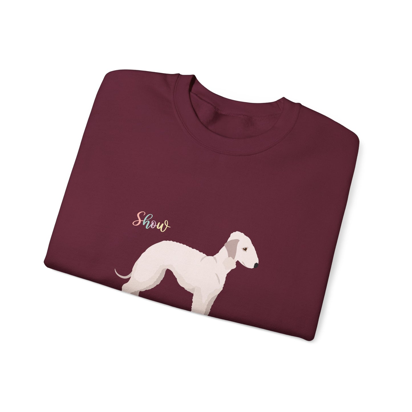 Bedlington Terrier Dog Unisex Heavy Blend Crewneck Sweatshirt