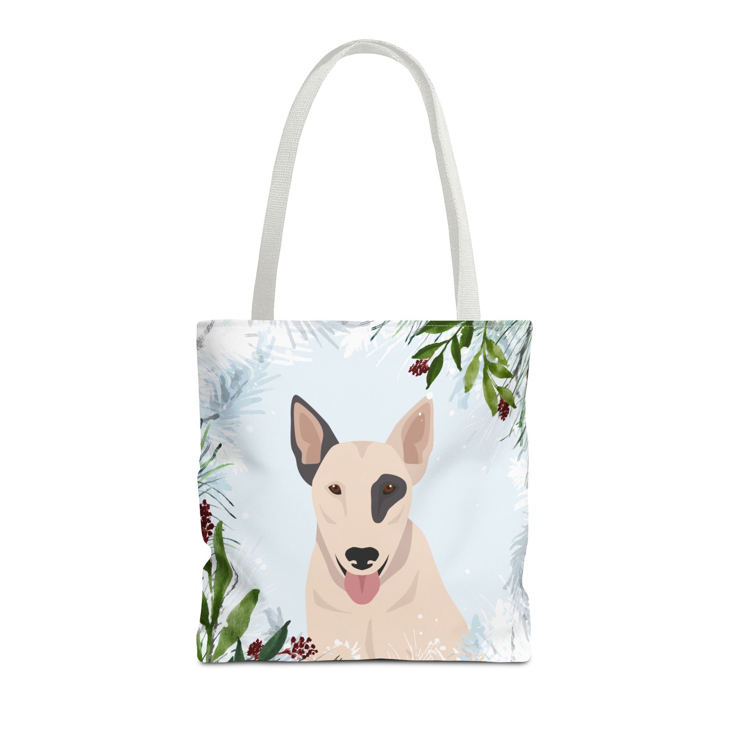 Bull Terrier Dog Christmas Holiday Tote Bag 16x16
