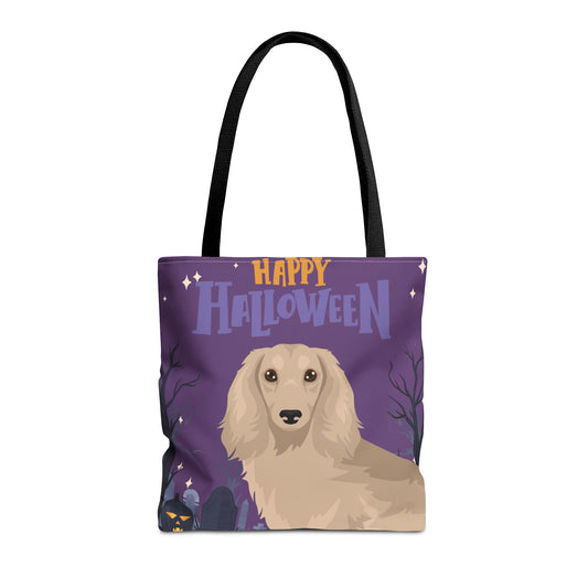 Dachshund Dog Happy Halloween Tote Bag 16x16