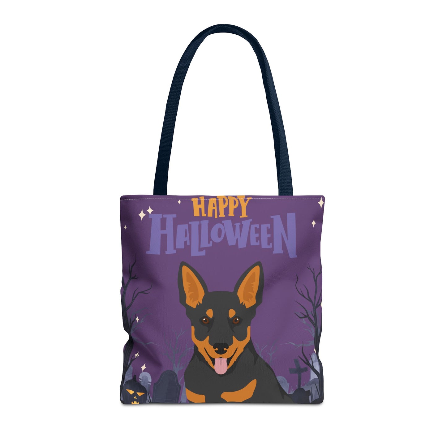Lancashire Heeler Dog Happy Halloween Tote Bag 16x16