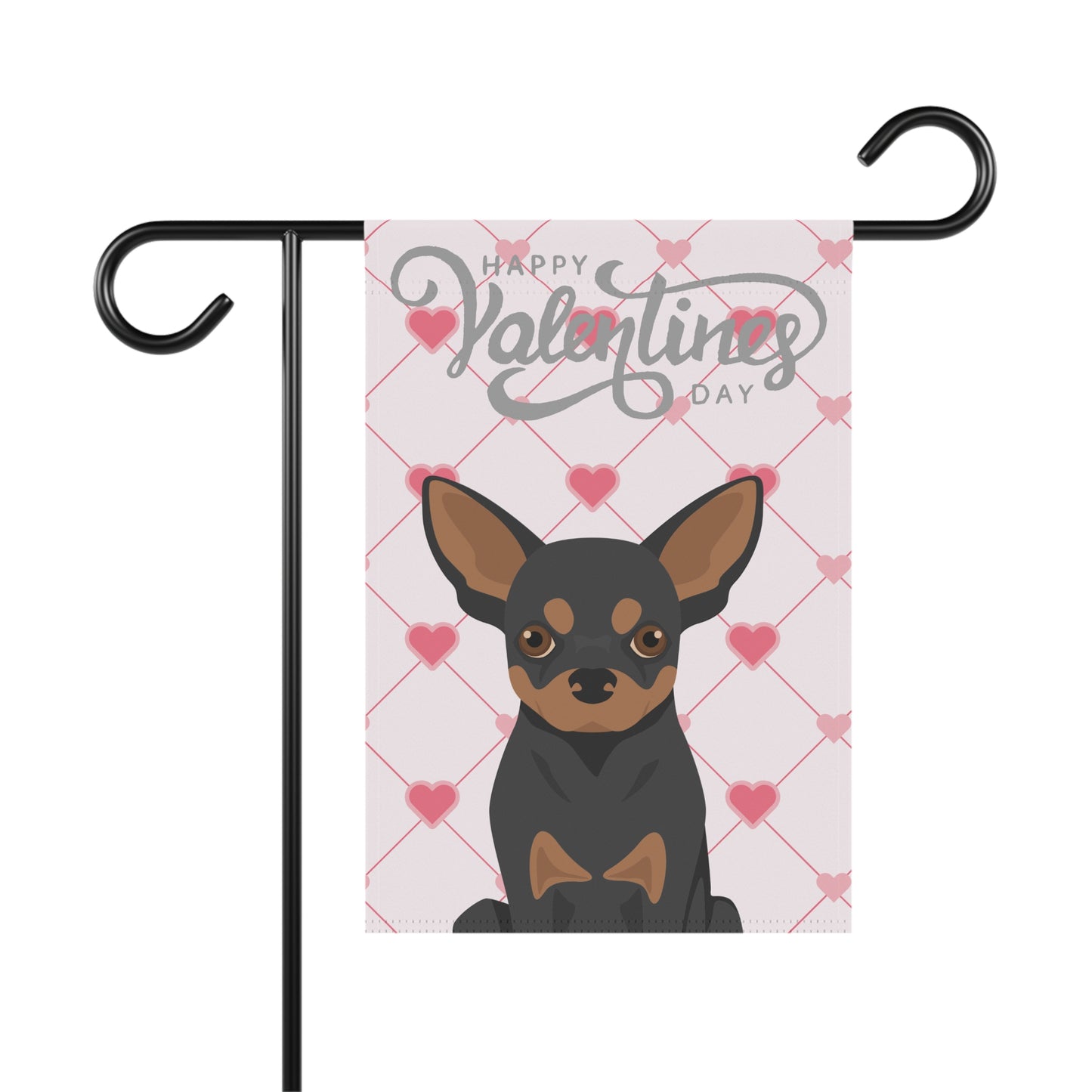 Chihuahua Dog Valentines Day Garden Flag