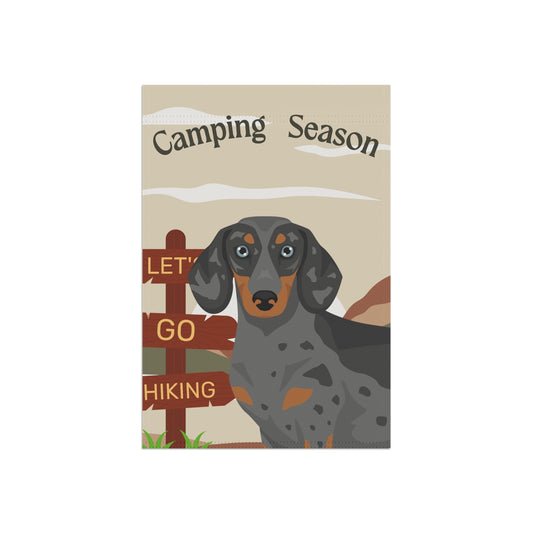 Dachshund Dog Camping Garden Flag