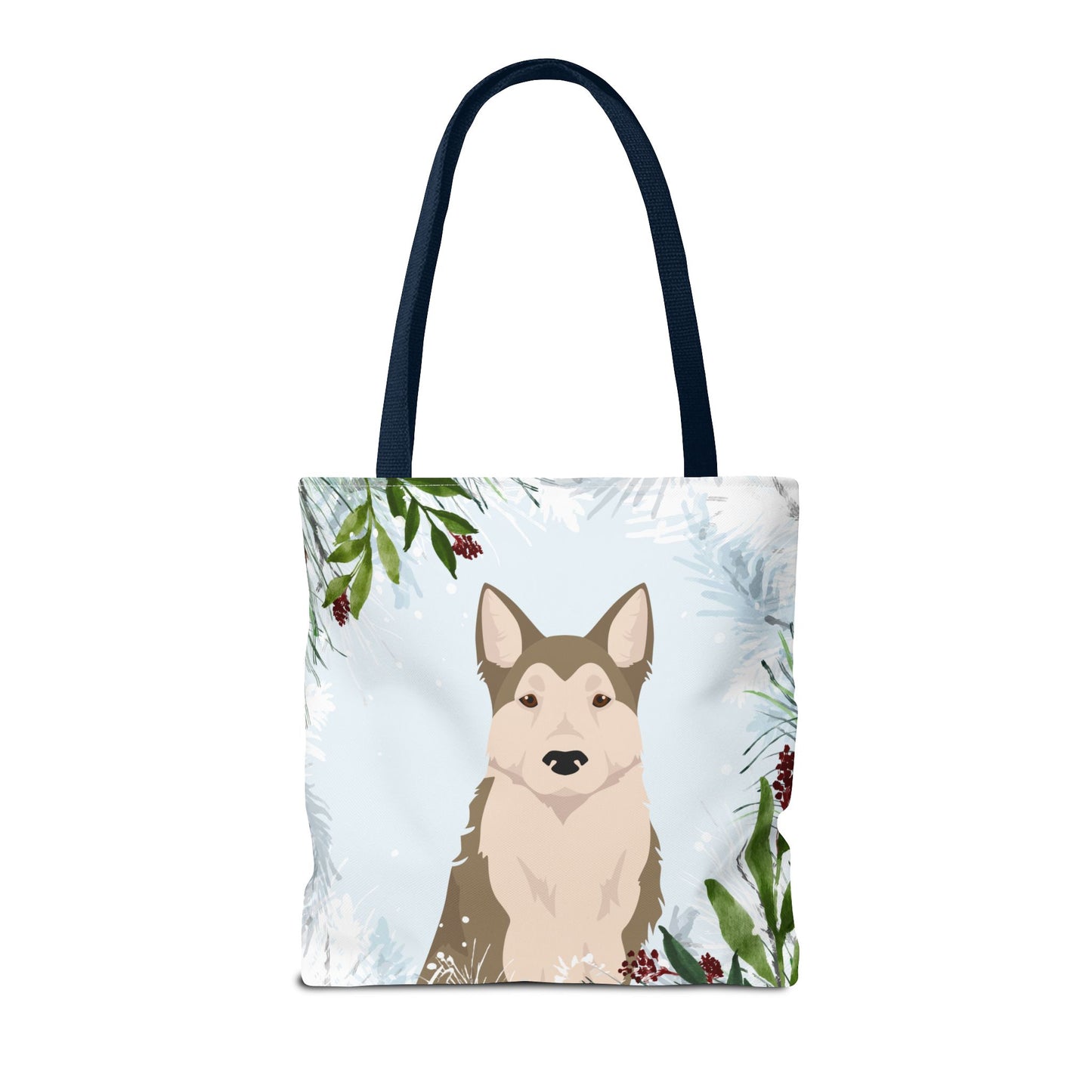 West Siberian Laika Dog Christmas Holiday Tote Bag 16x16