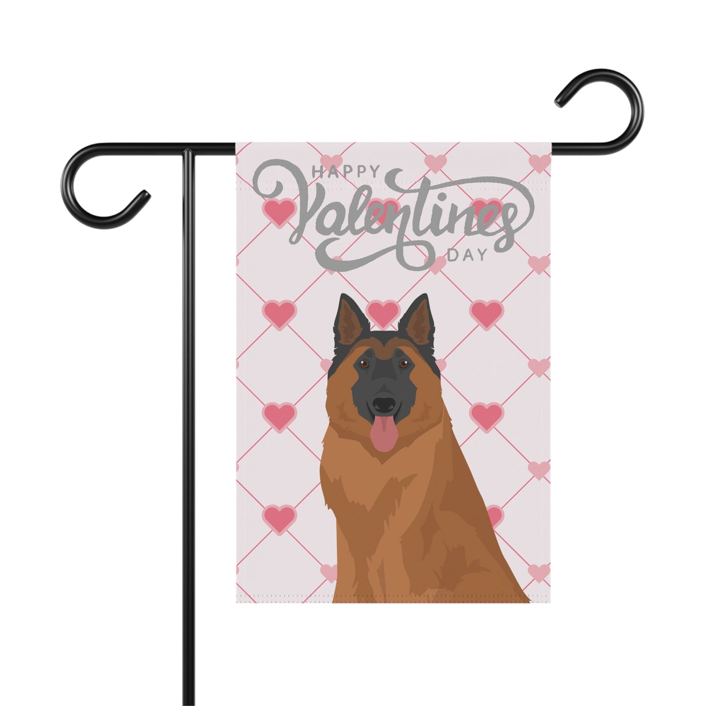 Belgian Tervuren Dog Valentines Day Garden Flag