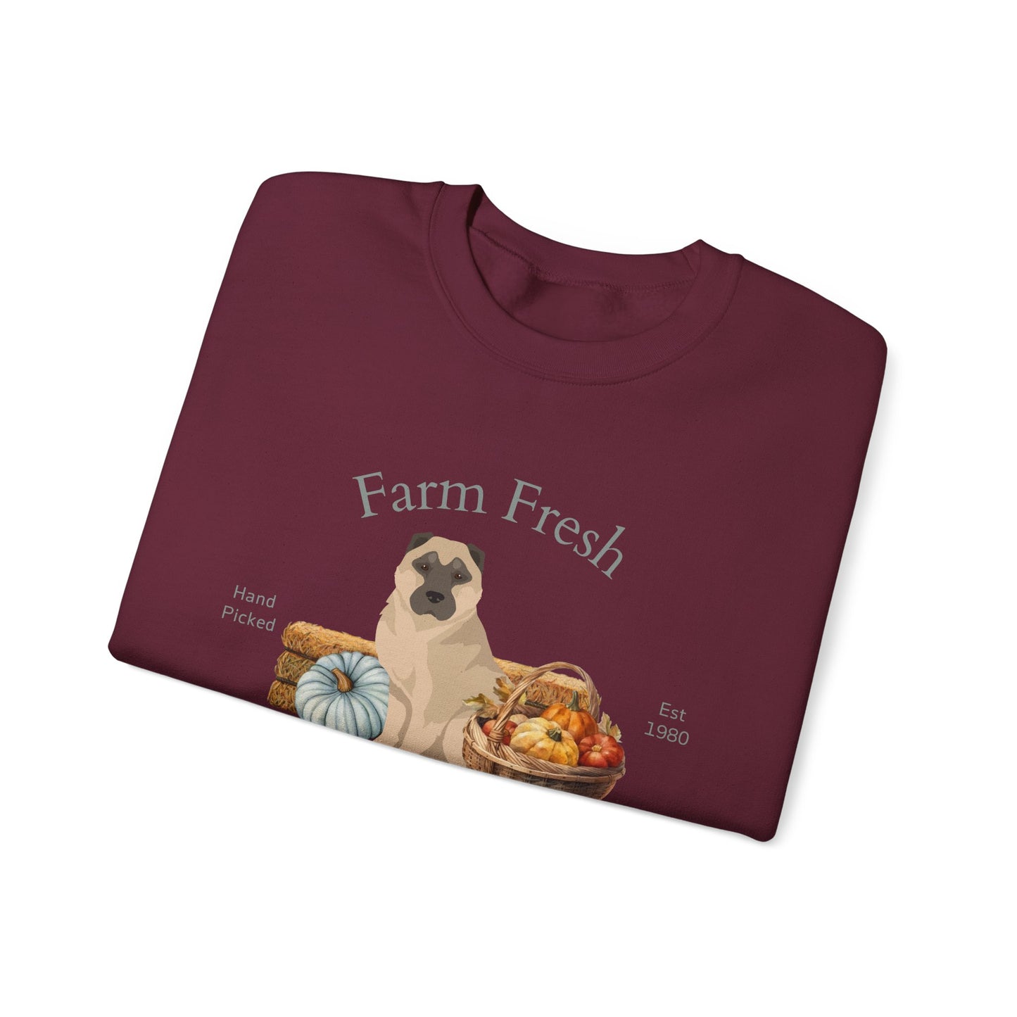 Armenian Gampr Dog Fall Farm Fresh Unisex Heavy Blend Crewneck Sweatshirt