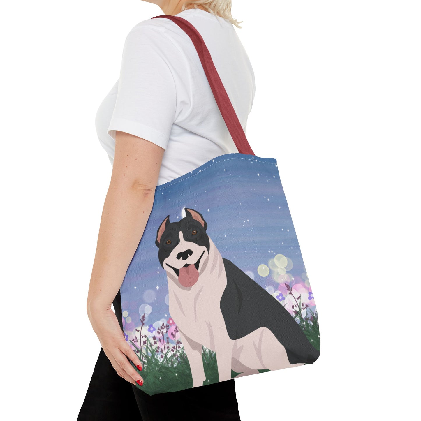 Pit Bull Dog Tote Bag 16x16