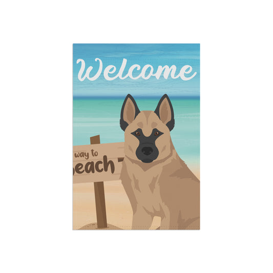 Hallefors Elkhound Dog Garden Flag