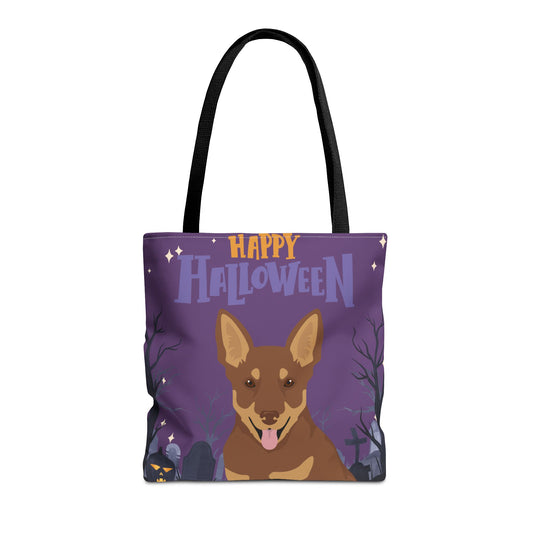 Lancashire Heeler Dog Happy Halloween Tote Bag 16x16