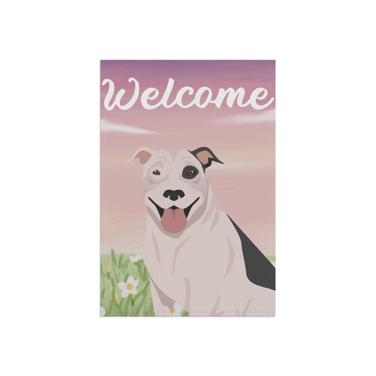Pit Bull Dog Welcome Garden Flag