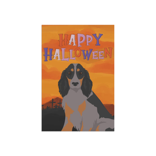 Picardy Spaniel Dog Halloween Garden Flag