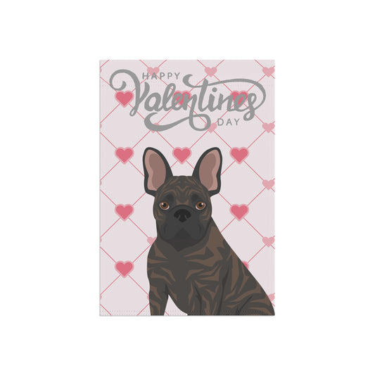 French Bulldog Dog Valentines Day Garden Flag