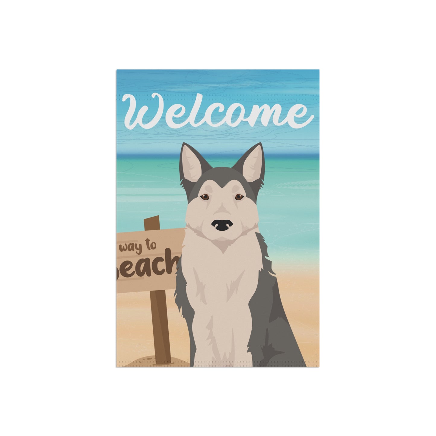 West Siberian Laika Dog Garden Flag
