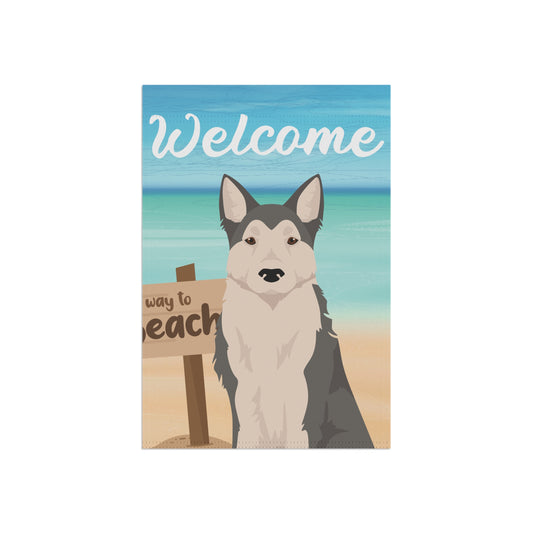 West Siberian Laika Dog Garden Flag