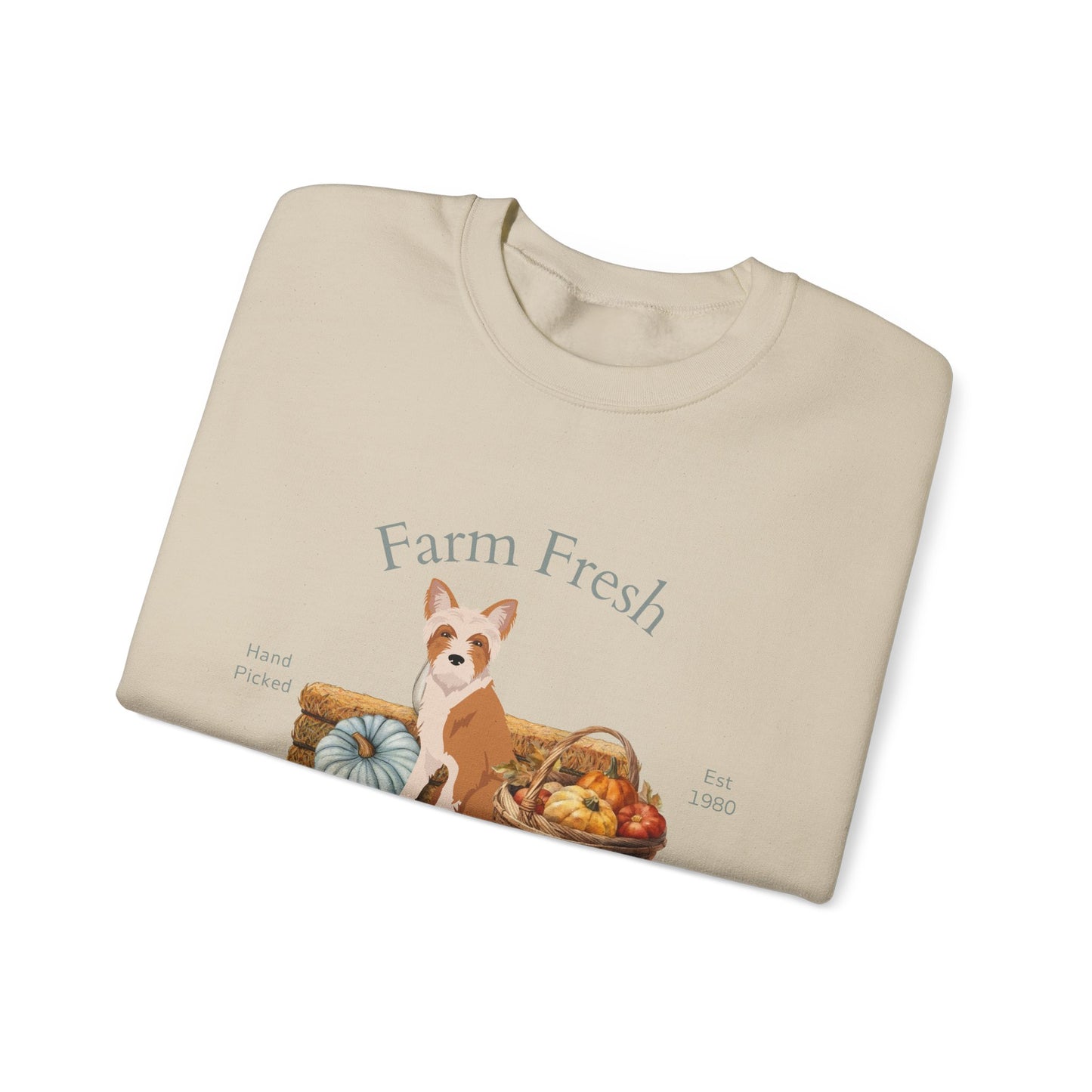 Portuguese Podengo Dog Fall Farm Fresh Unisex Heavy Blend Crewneck Sweatshirt