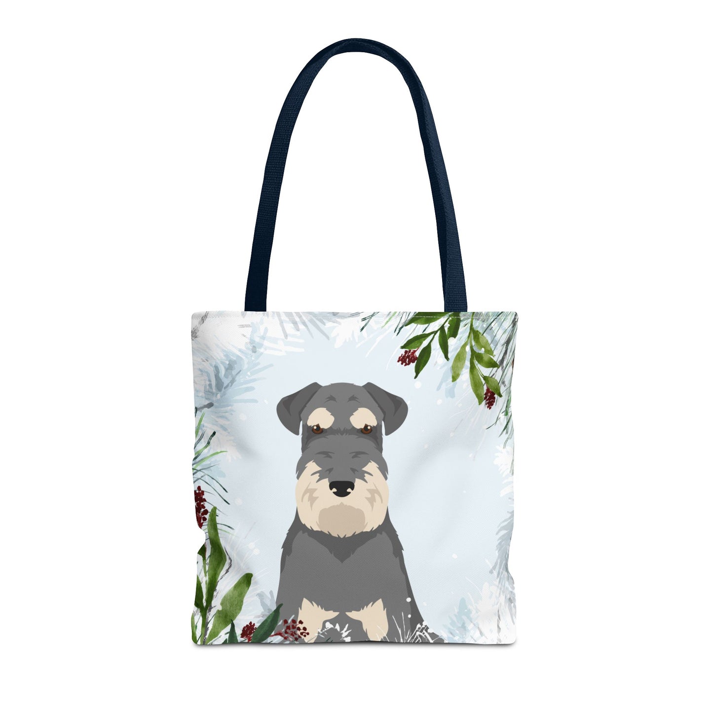 Schnauzer Dog Christmas Holiday Tote Bag 16x16