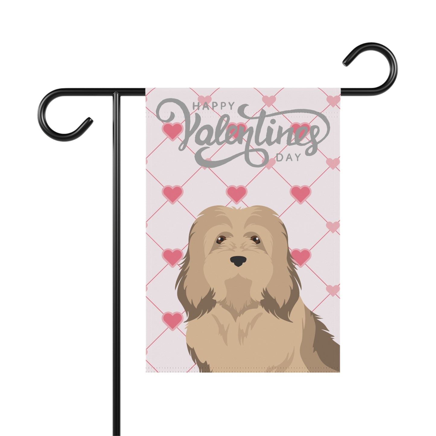 Havanese Dog Valentines Day Garden Flag