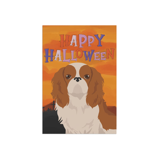 English Toy Dog Halloween Garden Flag