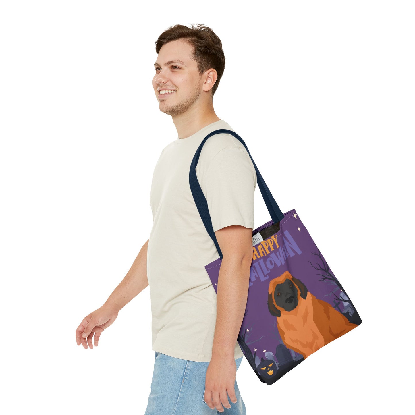 Leonberger Dog Happy Halloween Tote Bag 16x16