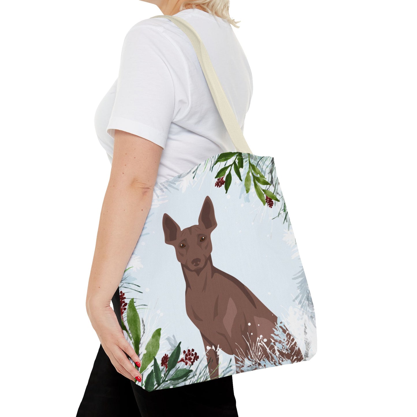 Peruvian Inca Orchid Dog Christmas Holiday Tote Bag 16x16