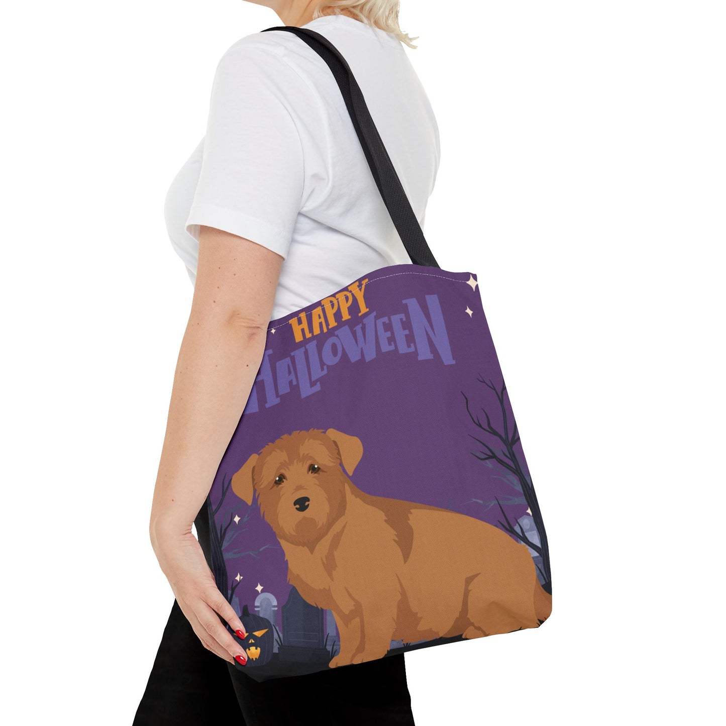 Glen Of Imaal Dog Happy Halloween Tote Bag 16x16