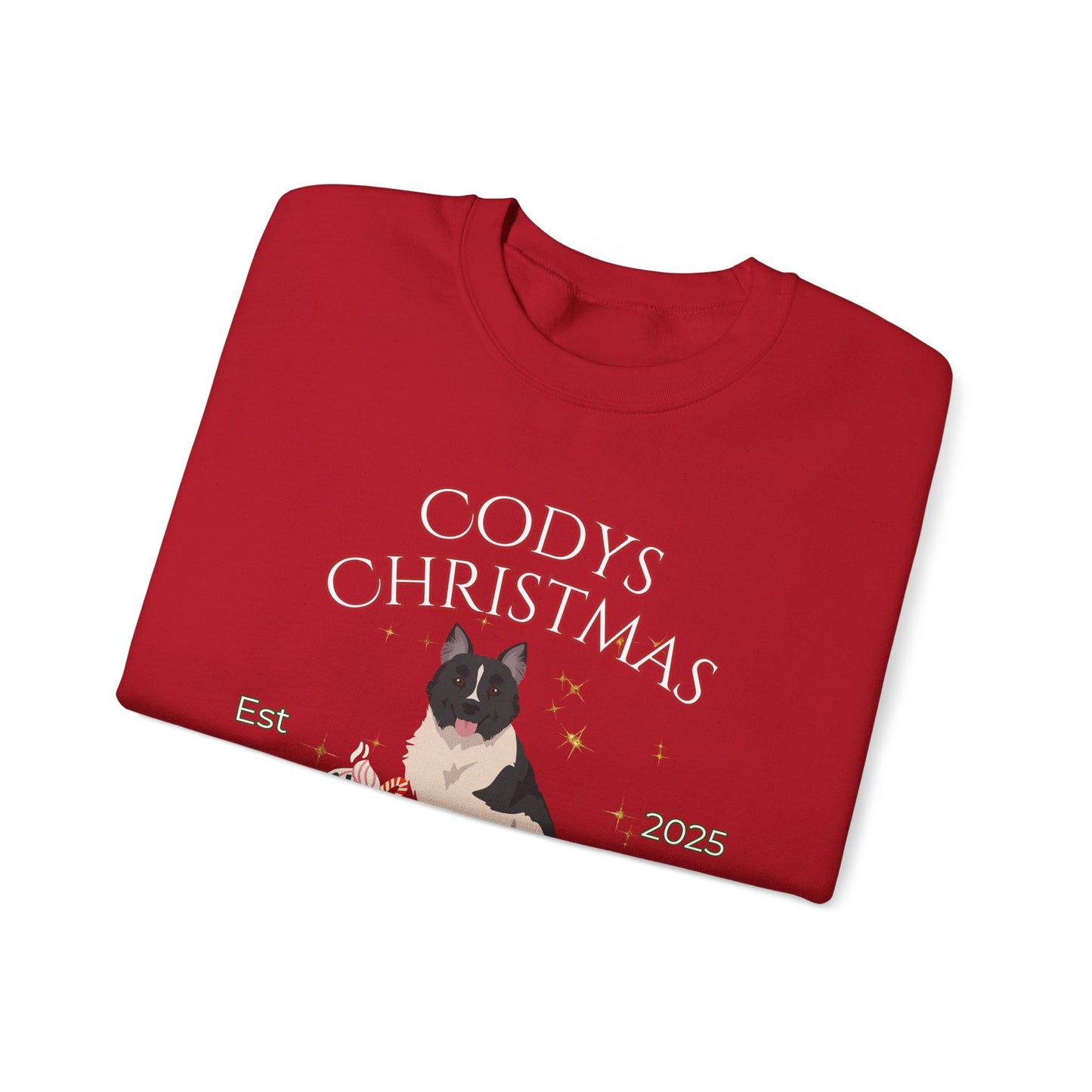 Elo Dog Christmas Social Club Unisex Heavy Blend Crewneck Sweatshirt Custom Name