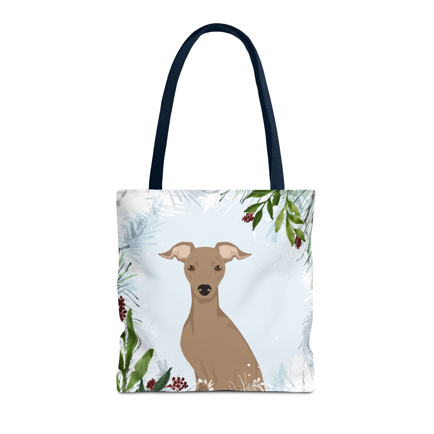 Italian Greyhound Dog Christmas Holiday Tote Bag 16x16