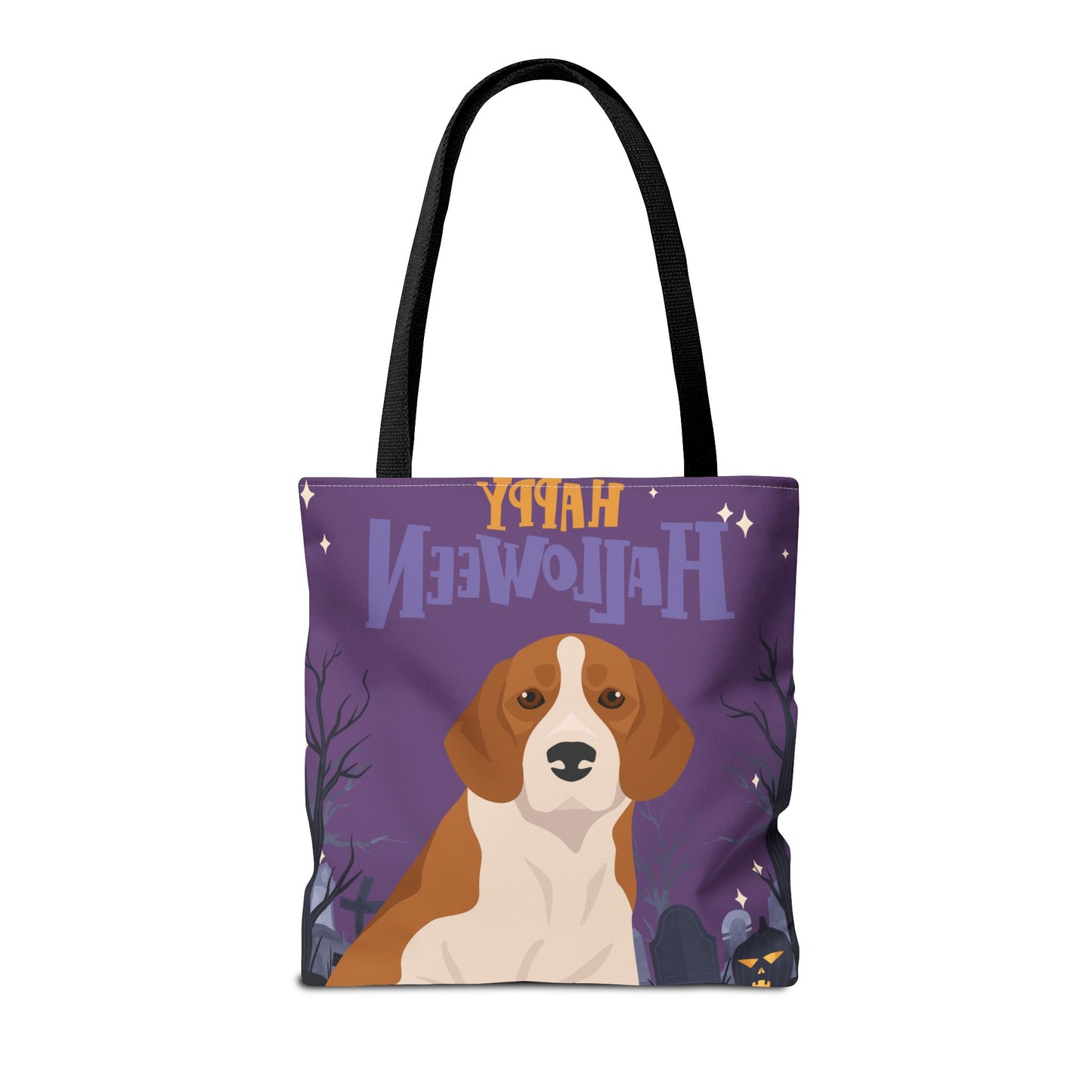 Beagle Dog Happy Halloween Tote Bag 16x16