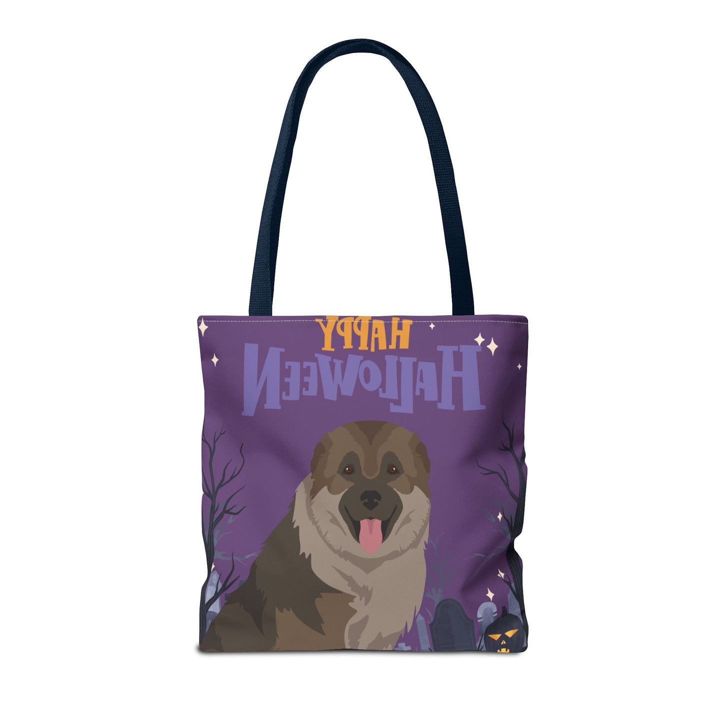 Caucasian Shepherd Dog Happy Halloween Tote Bag 16x16