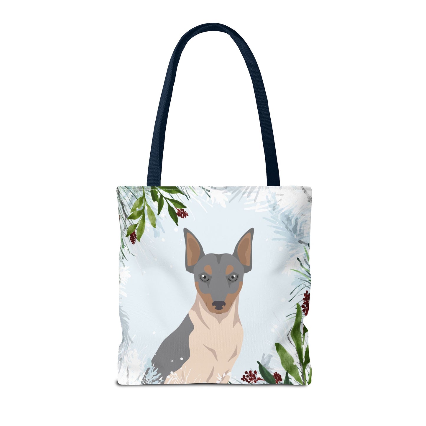 Brazillian Terrier Dog Christmas Holiday Tote Bag 16x16